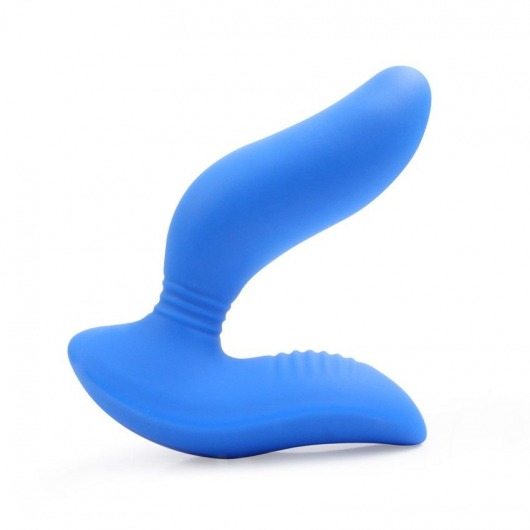 Синий вибромассажер простаты 3,5’’ Curve P-spot Massager - 12 см. - Erokay - в Тольятти купить с доставкой
