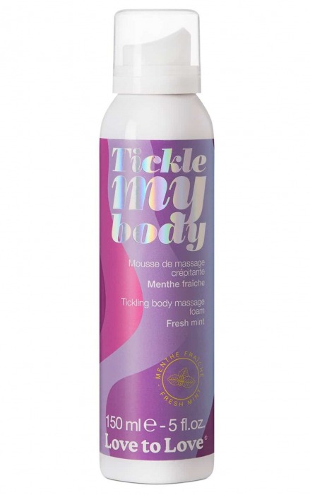 Массажная хрустящая пенка Tickle My Body Fresh Mint с ароматом мяты - 150 мл. - Love to Love - купить с доставкой в Тольятти