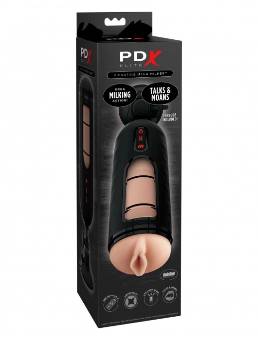 Мастурбатор-вагина с вибрацией Vibrating Mega Milker - Pipedream - в Тольятти купить с доставкой