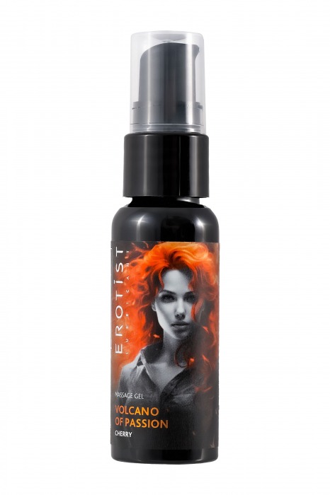 Гель с эффектом вибрации Volcano Of Passion со вкусом вишни - 25 мл. - Erotist Lubricants - купить с доставкой в Тольятти