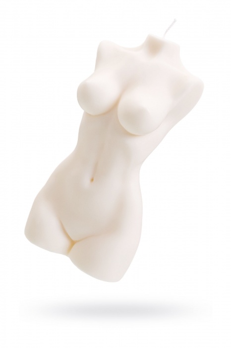 Белая интерьерная свеча в форме женского торса - 850 гр. - Pecado - купить с доставкой в Тольятти