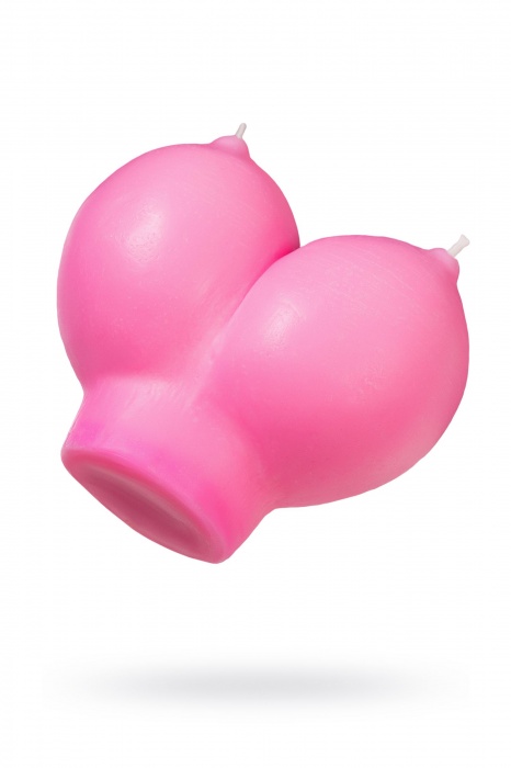 Розовая свеча «Сиськи» - 150 гр. - Pecado - купить с доставкой в Тольятти