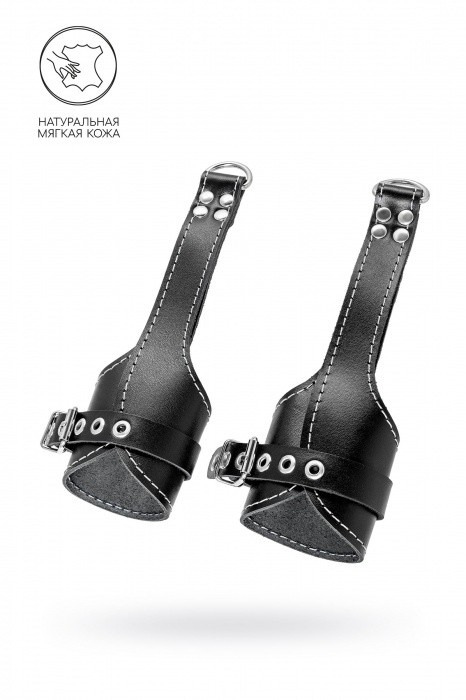 Черные подвесы с белой строчкой - Pecado - купить с доставкой в Тольятти