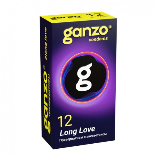 Презервативы с анестетиком для продления удовольствия Ganzo Long Love - 12 шт. - Ganzo - купить с доставкой в Тольятти