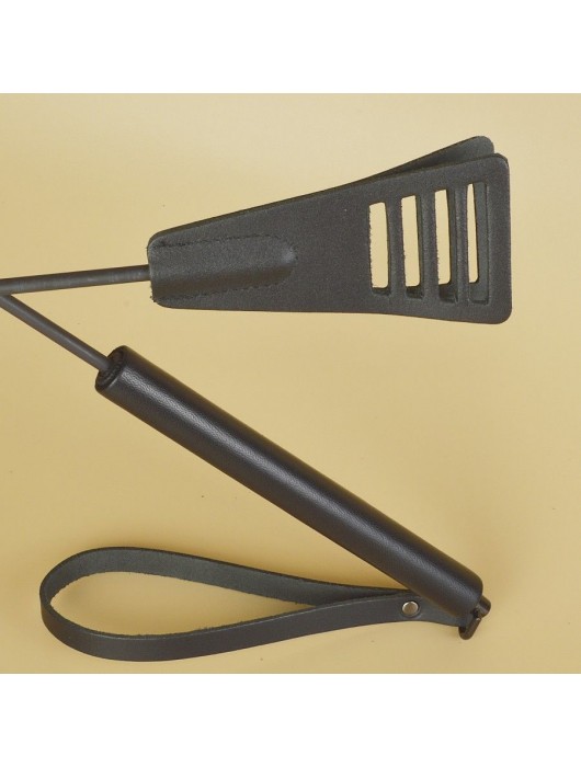 Черный кожаный стек «Сириус» - 60 см. - Sitabella - купить с доставкой в Тольятти