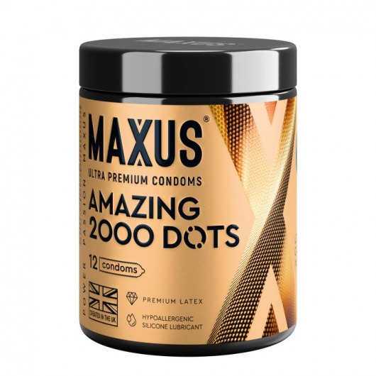 Точечные презервативы MAXUS 2000 Amazing Dots с железным кейсом - 12 шт. - Maxus - купить с доставкой в Тольятти