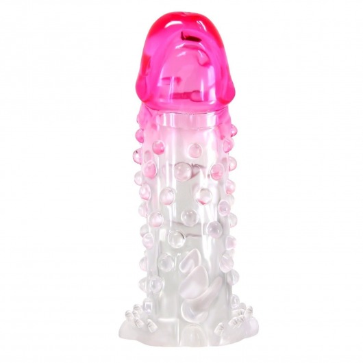 Прозрачно-розовая насадка на пенис Wilford - 13,5 см. - Baile - в Тольятти купить с доставкой