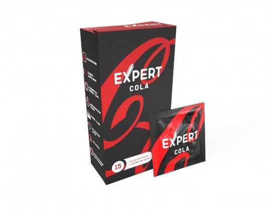 Презервативы с ароматом колы Expert Cola - 15 шт. - Expert - купить с доставкой в Тольятти
