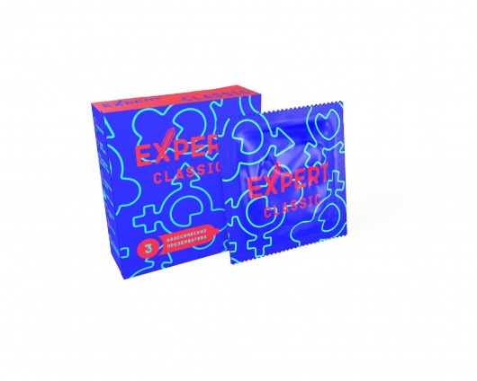 Классические презервативы Expert Classic - 3 шт. - Expert - купить с доставкой в Тольятти