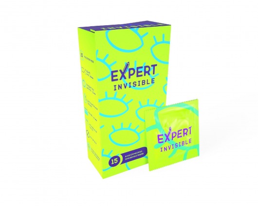 Ультратонкие презервативы Expert Invisible - 15 шт. - Expert - купить с доставкой в Тольятти