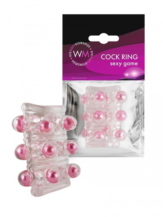 Прозрачная сквозная насадка на пенис с цветными шариками - Erowoman-Eroman - в Тольятти купить с доставкой