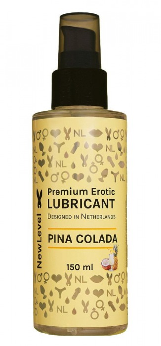 Ароматизированный лубрикант на водной основе NewLevel Pina Colada - 150 мл. - NewLevel - купить с доставкой в Тольятти