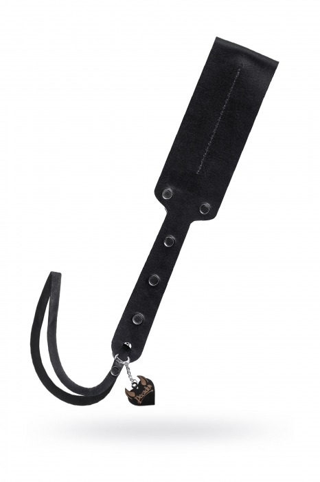 Черный кожаный пэддл - 32 см. - Pecado - купить с доставкой в Тольятти