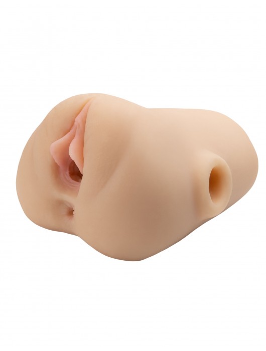 Телесный мастурбатор с вибрацией Double Pounder Vibrating Squeeze Stroker - Pipedream - в Тольятти купить с доставкой