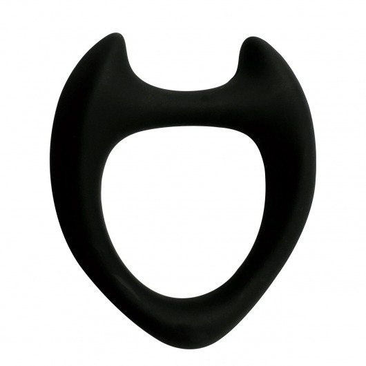 Черное эрекционное кольцо с рожками Wooomy Toro M - Adrien Lastic - в Тольятти купить с доставкой