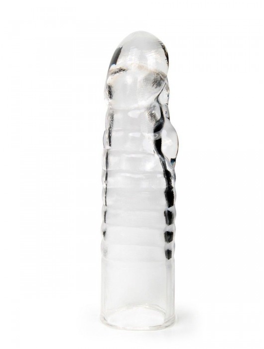 Прозрачная закрытая насадка на член - 15 см. - Sex Expert - в Тольятти купить с доставкой