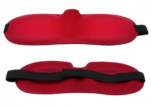 Красная глухая маска на резинке - Sitabella - купить с доставкой в Тольятти