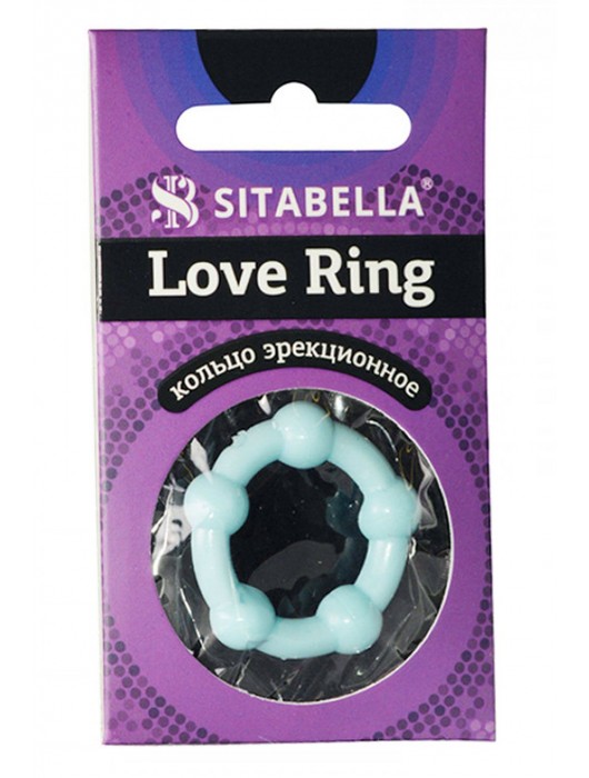 Цветное эрекционное кольцо Love Ring с бусинами - Sitabella - в Тольятти купить с доставкой
