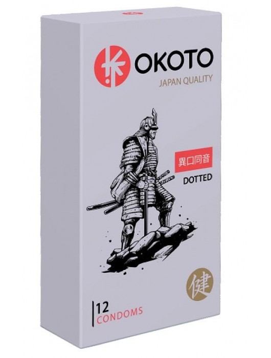 Точечные презервативы OKOTO Dotted - 12 шт. - Sitabella - купить с доставкой в Тольятти