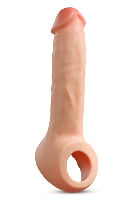 Телесная насадка-удлинитель Thrive 8.75 Inch Realistic Penis Extender Sleeve - 22,2 см. - Blush Novelties - в Тольятти купить с доставкой