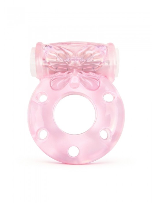 Розовое эрекционное виброкольцо с бабочкой - 1137 - в Тольятти купить с доставкой