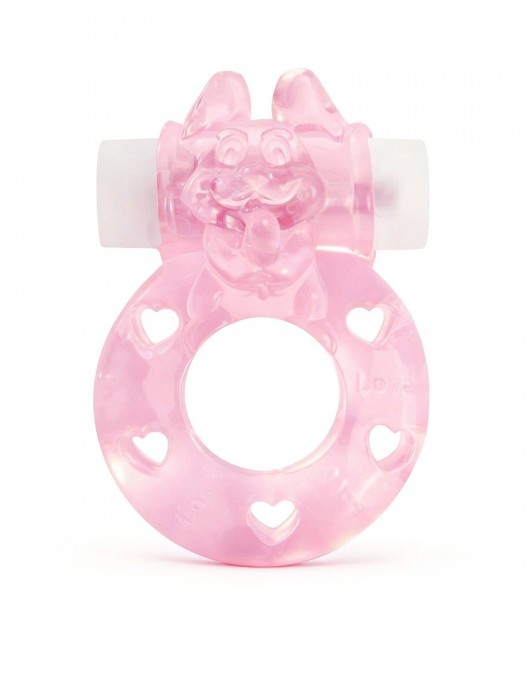 Розовое эрекционное виброкольцо в форме зайчика - 1137 - в Тольятти купить с доставкой