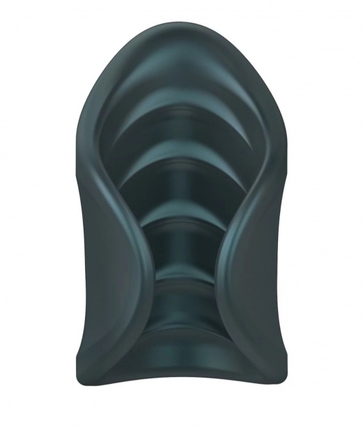 Серый сквозной мастурбатор с вибрацией Manwan Starter - Manwan - в Тольятти купить с доставкой