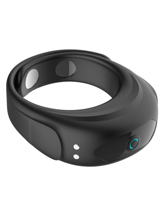 Черное эрекционное виброкольцо на ремешках - Boys of Toys - в Тольятти купить с доставкой