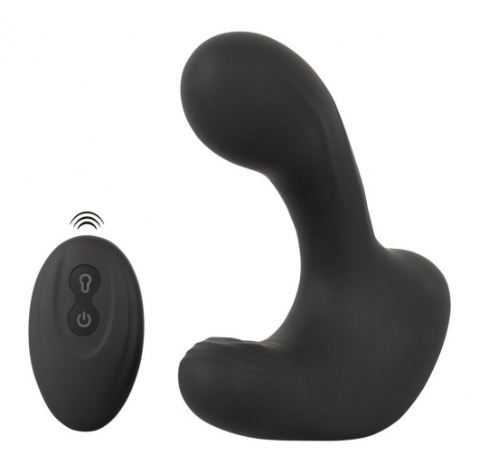 Черная анальная вибропробка с функцией расширения RC Butt Plug with 3 functions - Orion - в Тольятти купить с доставкой