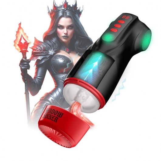 Интерактивный мастурбатор Raven с вакуумом, вибрацией и подсветкой - Shots Media BV - в Тольятти купить с доставкой