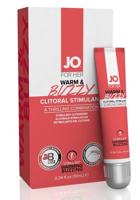 Клиторальный крем JO WARM   BUZZY CLITORAL GEL - 10 мл. - System JO - купить с доставкой в Тольятти