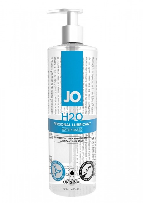 Лубрикант на водной основе JO Personal Lubricant H2O с дозатором - 480 мл. - System JO - купить с доставкой в Тольятти