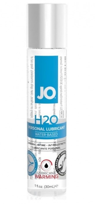 Возбуждающий лубрикант на водной основе JO Personal Lubricant H2O Warming - 30 мл. - System JO - купить с доставкой в Тольятти