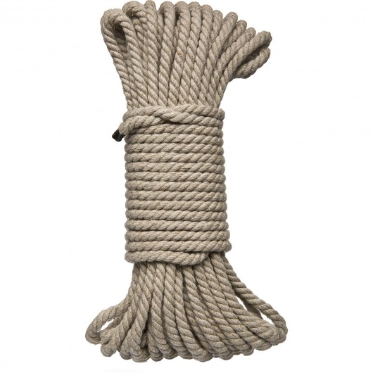 Бондажная пеньковая верёвка Kink Bind   Tie Hemp Bondage Rope 50 Ft - 15 м. - Doc Johnson - купить с доставкой в Тольятти