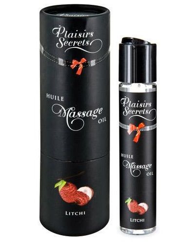 Массажное масло с ароматом личи Huile de Massage Gourmande Litchi - 59 мл. - Plaisir Secret - купить с доставкой в Тольятти