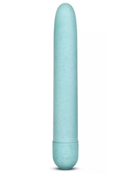 Голубой биоразлагаемый вибратор Eco - 17,8 см. - Blush Novelties
