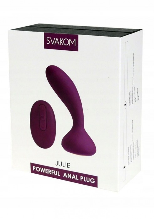 Фиолетовый массажёр простаты Julie Violet с вибрацией и пультом ДУ - Svakom - в Тольятти купить с доставкой