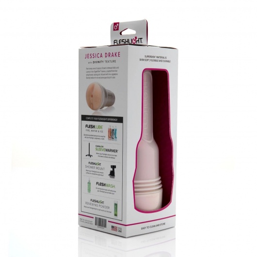 Мастурбатор-вагина Fleshlight Girls - Jessica Drake Heavenly - Fleshlight - в Тольятти купить с доставкой