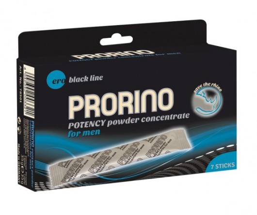 БАД для мужчин PRORINO M black line powder - 7 саше (6 гр.) - Ero - купить с доставкой в Тольятти