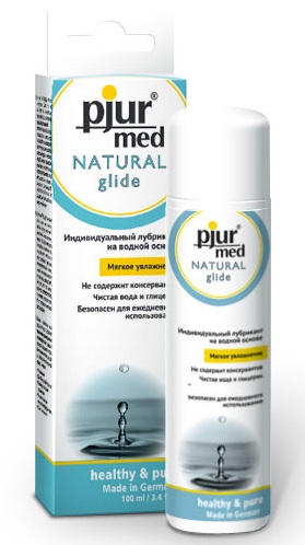 Нейтральный лубрикант на водной основе pjur MED Natural glide - 100 мл. - Pjur - купить с доставкой в Тольятти