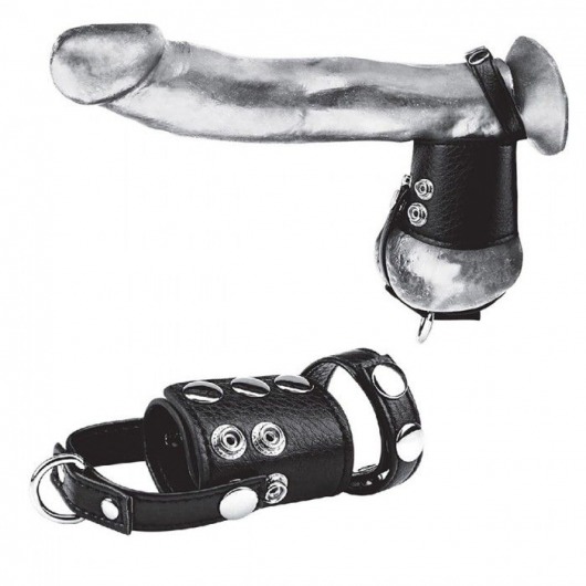 Кольцо на член и мошонку Cock Ring With 2  Ball Stretcher And Optional Weight Ring - BlueLine - в Тольятти купить с доставкой