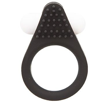 Чёрное эрекционное кольцо LIT-UP SILICONE STIMU RING 1 BLACK - Dream Toys - в Тольятти купить с доставкой