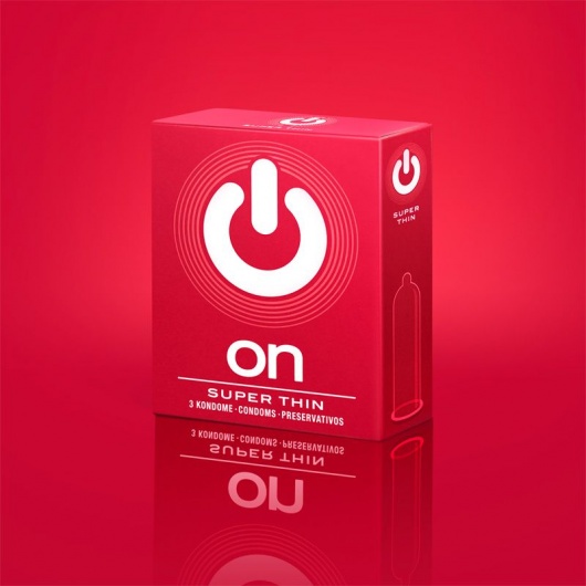 Супертонкие презервативы ON) Super Thin - 3 шт. - ON) - купить с доставкой в Тольятти