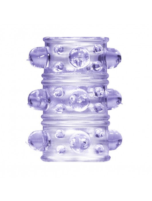 Фиолетовая насадка на пенис Rings Armour - Lola Games - в Тольятти купить с доставкой