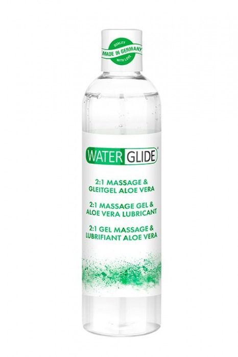 Гель-смазка 2-в-1 MASSAGE   LUBRICANT ALOE VERA - 300 мл. - Waterglide - купить с доставкой в Тольятти