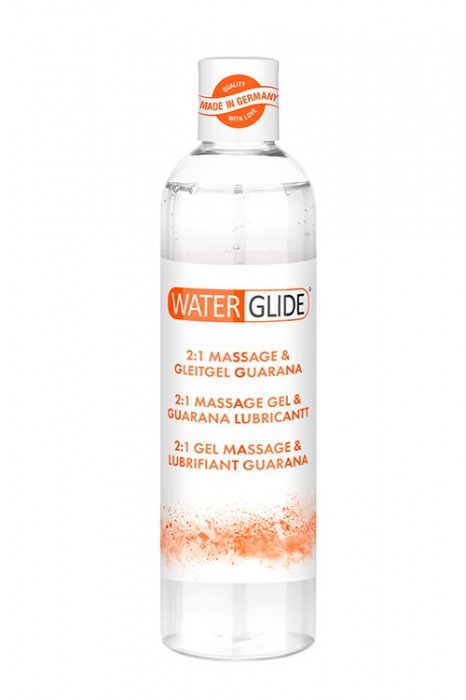 Гель-смазка 2-в-1 MASSAGE   LUBRICANT GUARANA - 300 мл. - Waterglide - купить с доставкой в Тольятти