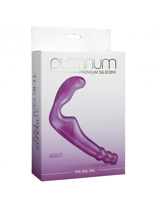 Безремневой фиолетовый страпон из силикона The Gal Pal - 17 см. - Doc Johnson - купить с доставкой в Тольятти