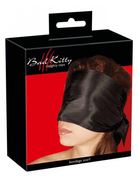 Широкая повязка-шарф на глаза Bad Kitty Bondage Scarf - Orion - купить с доставкой в Тольятти