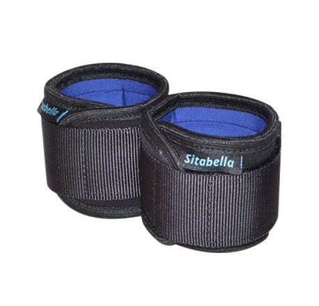 Неопреновые черно-синие наручники - Sitabella - купить с доставкой в Тольятти