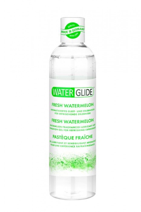 Лубрикант на водной основе с ароматом арбуза WATERGLIDE FRESH WATERMELON - 300 мл. - Waterglide - купить с доставкой в Тольятти